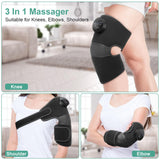 Medcursor Heated Knee Massager, Cordless Knee Massager for Circulation and Pain Relief, 3-in-1 Knee Elbow Shoulder Massager with 3 Vibrations Modes, 5 Heating Levels, FSA and HSA Eligible