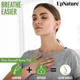 UpNature Camphor Essential Oil - 100% Natural & Pure, Undiluted, Premium Quality Aromatherapy Oil – Boost Circulation, Soothe Muscles and Joints, Respiratory and Congestion Relief, 4oz