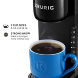 Keurig K-Express Single Serve K-Cup Pod Coffee Maker, 3 Brew Sizes, Strong Button Feature, 42oz Removable Reservoir, Black