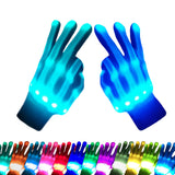 COLEDRE LED Gloves 12 Colors Girls Boys Toys Age 3-8 Years Old Light Up Gloves for Kids Teens Cool Fun Gifts Toys for Halloween Christmas Valentines Easter Birthday Parties (1 Pair S)