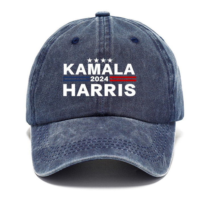 Kamala Harris 2024 Hat Kamala Harris for President Hat Kamala Harris Baseball Cap for Men Women Adjustable Trucker Hats Navy Blue