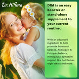 Dr.hillma DIM Supplement 200MG Diindolylmethane to Support Hormone Detox Balance Estrogen Supportments Metabolism Menopause Acne Hot Flashes Relief Support Antioxidant Detoxification(60 Capsules)