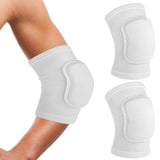 COMNICO Arm Brace Pads Elbow Protector Strap Pair, Breathable Anti-Collision Sponge Tendonitis Fitness Volleyball Basketball Tennis Golfers Knee Support Band for Kids Men Women Elderly