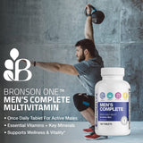 Bronson ONE Daily Men’s Complete Multivitamin Multimineral Once-Daily Multi for Active Men, 180 Tablets