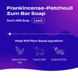 Indigo Wild Zum Bar Goat's Milk Soap - Mother's Day Gift - Frankincense and Myrrh - 3 oz (6 Pack)