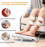 OSITO Foot Circulation Stimulator (FSA/HSA Eligible)- Electrical Nerve Muscles Stimulation for Feet & Legs - Medic Electric Pulse Foot Massager Machine for Neuropathy Cramps Diabetic