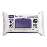 Nice-Pak A22480 Super Sani-cloth Germicidal Disposable Wipes, Large, 8.2 X 9.8, Unscented, White, 80/pack
