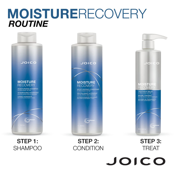 Joico Moisture Recovery Moisturizing Conditioner | For Thick, Coarse, Dry Hair | Restore Moisture, Smoothness, Strength, & Elasticity | Reduce Breakage | With Jojoba Oil & Shea Butter | 33.8 Fl Oz