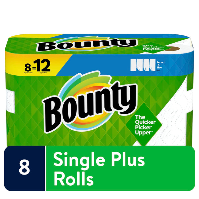 Bounty® Select-A-Size® 2-Ply Paper Towels, 83 Sheets Per Roll, Pack Of 8 Rolls