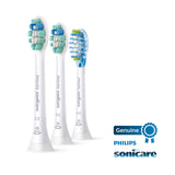 Philips Sonicare Genuine Toothbrush Head Variety Pack, C3 Premium Plaque Control and C2 Optimal Control, 3 Brush Heads, White, HX9023/69