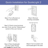 3 Pack - SnapPower GuideLight 2 for Outlets [for Standard Decor, Not GFCI outlets] - Night Light - Electrical Outlet Wall Plate with LED Night Lights - Automatic On/Off Sensor - (Décor, White)