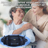 KkaFFe Gate Belt for Elderly with 7 Handles,Gait Belts Transfer Belt for Seniors, Adjustable Lift Belts for Elderly (27-45 inches) Quick Release Gait Belt，Patient Transfer Belt for Disabled