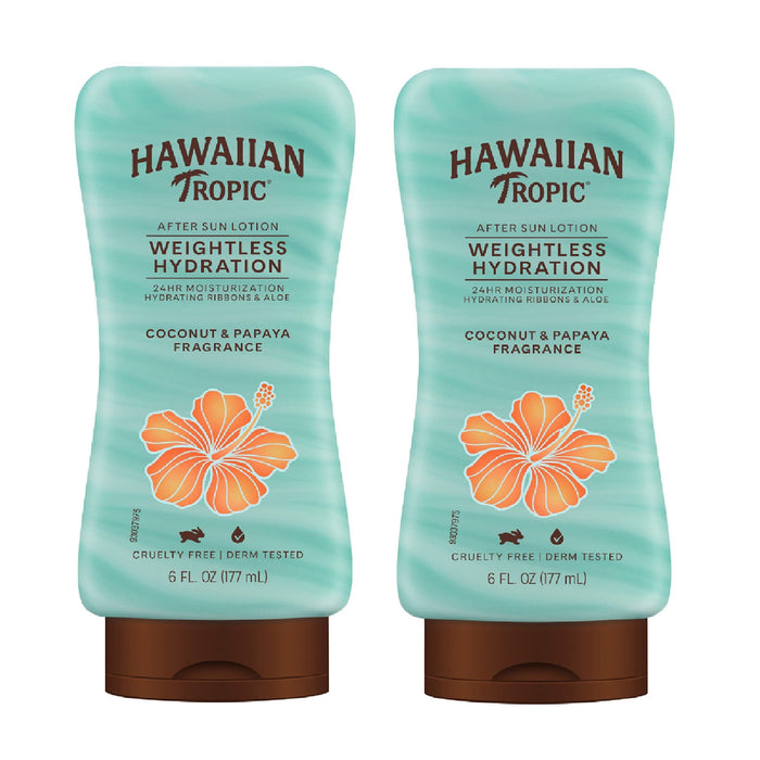 Hawaiian Tropic Silk Hydration After Sun Lotion 6 Fl Oz (Pack of 2)