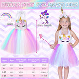 GIFTINBOX Girls Unicorn Princess Dress Unicorn Costume for Girls 3-8Y Halloween Costumes For Girls Toddlers Birthday Party 4Y