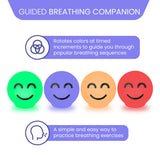 ZenGlow Ball Guided Breathing Exercise Tool - Visual Meditation Companion for Stress, Anxiety, Sleep, and ADHD - Mindfulness Gift for Men, Women, Adults, Kids