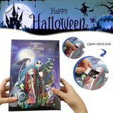 Halloween Advent Calendar 2024, 24 Day Halloween Countdown Calendar, Contains 24 Gifts Dolls, Nightmare Before Christmas Advent Calendar, Scary Halloween Doll Collectible Horror Figures Gift (Halloween B)