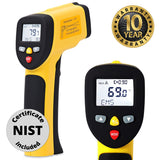 ennoLogic Temperature Gun (NOT for Body Temp) - Accurate High Temperature Dual Laser Infrared Thermometer -58°F to 1202°F - Digital Surface IR Thermometer eT650D - w/NIST Certificate