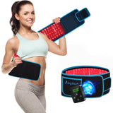 Red Light Therapy, Cordless Infrared Light Therapy Belt with Rechargeable Magnetic Controller, Portable Wireless Belt 660nm&850nm for Body Waist Back Leg Relax Muscle Pain Relief (Upgrade)