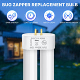 FVOAI X3,T6, T8, T9 Replacement Bulb for Bug Zapper Outdoor,15W,4-pin Single U-Shaped Twin Tube Bulb (White) (White-2)