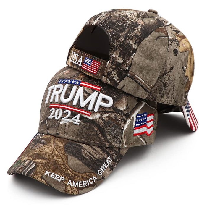 Trump Hat Donald Trump 2024 Hat MAGA Hat Make Keep America Great USA Embroidered Adjustable Baseball Cap Camo