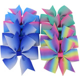 3 inch Pinwheel Hair Bow Clips For Girls (80Colorsx2)