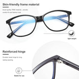 Madison Avenue Blue Light Blocking Glasses Anti Eyestrain UV Glare Blue Light Glasses for Women TV Phone Computer Gaming Eyeglasses (Black)