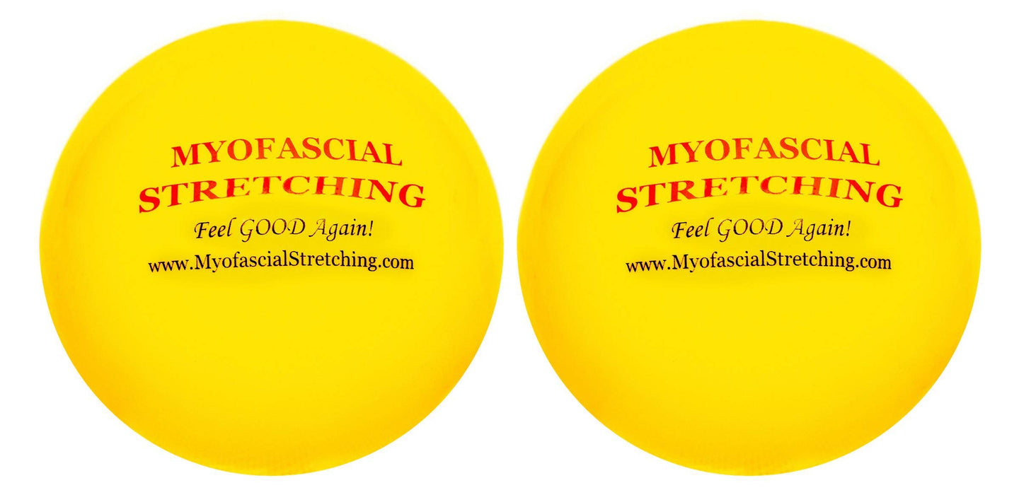 Four Inch Inflatable Balls for Myofascial Stretching Self-Treatment, Myofascial Release, Pain Reduction, Massage, Muscle Tightness and Spasm, Trigger Points (2 Count)