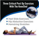 KneeSled™ Best choice after knee replacement surgery increases range of motion, stretches knees, hips & hamstrings, improving mobility and flexibility leg exercise great for working out knee pain