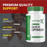 Glyco Optimizer Glycogen X - Official Formula - GlycoOptimizer Advanced Formula Capsules with Chromium, Cinnamon Bark - Glycogenx Supplement Glyco Optimizer Sugar New 2024 Glycogen Plus (60 Capsules)