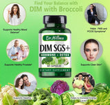 Dr.hillma DIM Supplement 200MG Diindolylmethane to Support Hormone Detox Balance Estrogen Supportments Metabolism Menopause Acne Hot Flashes Relief Support Antioxidant Detoxification(60 Capsules)