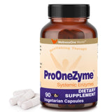 WellnessOne Proteolytic Enzymes Supplements - Digestion Systemic Enzymes Supplement Support for Muscles, Joint & Cell - Pro-OneZyme Systemic Proteolytic Enzymes w/Nattokinase & Seaprose - 90 Capsules