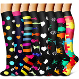 BIQU Compression Socks for Women and Men Circulation-Best Support for Running, Athletic, Nursing, Travel