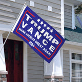 Trump 2024 Flag Trump Vance 2024 Flag Fun Flags Outdoor Banner For Beach 3x5 Ft, Trump Vance 2024 Tapestry For Dorm