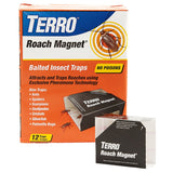 TERRO T256 Roach Magnet Trap With Pheromone Technology - 12 Traps