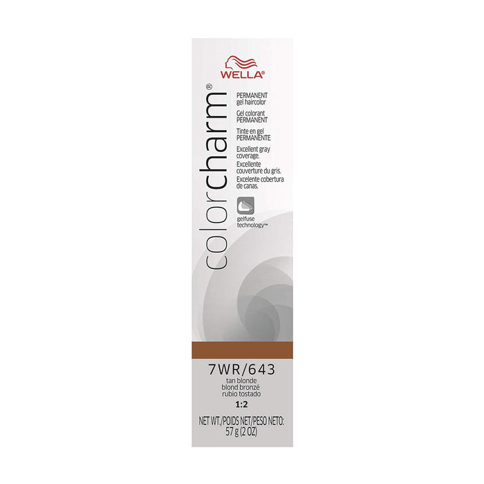 WELLA 2 Wella Color Charm Permanent Gel Hair Color 2oz (7WR/643)