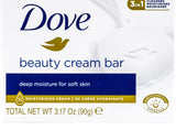 Dove, Beauty Bar Soap Variety Pack of 14, Go Fresh, Shea Butter, Coconut Milk, White, Pampering, Restoring, Exfoliating - 90g (7 Scents, 2 of Each)