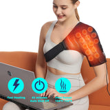 Shoulder Heating Pad,Jade Rotator Cuf Heated Shoulder Wrap for Rotator Cuff Pain 3 Adjustable Heat