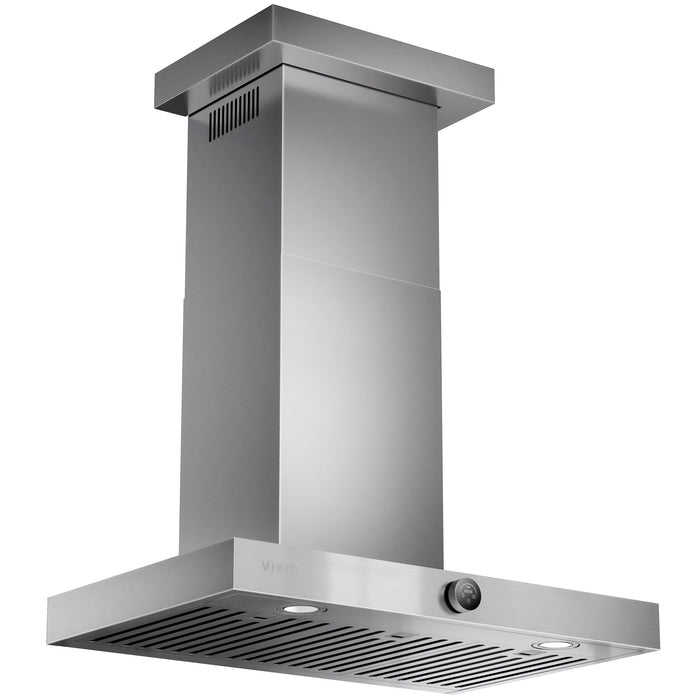 VIKIO HOME 32" Wall Mount Range Hood，Ducted/Ductless Convertible, 3-in-1 Control, Low Noise Stainless Steel Kitchen Vent Hood with 2 Warm White LED Lights
