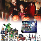 Halloween Advent Calendar 2024, Halloween Horror Figures Advent Calendar, 24Pcs Halloween Countdown Calendar with Surprise Toys, Scary Halloween Doll Collectible Figures Gift (B)