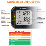 Blood Pressure Machine Wrist Blood Pressure Cuff Wrist BP Monitor Wrist Cuff Automatic Monitor with Irregular Heartbeat Detection Large Display 120 Readings Memory 2 Users with Batteries for Home Use