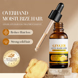 Ginger Anti-Hair Loss Oil - 30ml Strong Root Fixation Ginger Organic Hair Growth Oil For Dry Damaged Hair - Improve Dry Rough, Moisturizing And Smooth, Reduce Hair Loss Strengthen Hair