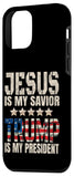 iPhone 12 mini Trump phone case Jesus Is My Savior Trump Is My President Case