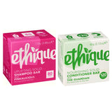 Ethique Live and Let Shine Giftpack- Natural Haircare Products for Balanced Hair - Shampoo & Conditioner Bar Set, 6 oz (Set of 2)