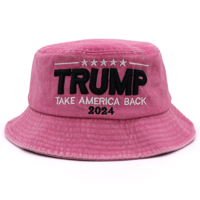 Trump 2024 MAGA Bucket Hats for Men Women,Donald Trump Bucket Hat Make America Great Again Baseball Caps 3D Embroidery MAGA Trump Hat