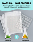 Acne Patch Pimple Patch, 4 Sizes 420 Patches Acne Absorbing Cover Patch, Hydrocolloid Invisible Acne Patches For Face Zit Patch Acne Dots Tea Tree, Calendula Oil - 3 Pack