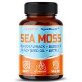 Premium Sea Moss Supplement with Black Seed Oil, Ashwagandha, Bladderwrack, Nettle- Advanced 18-in-1 Formula for Immunity Boosting, Mineral-Rich - Made in the USA (150 Count (Pack of 1))