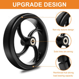 2 PCS 7-Inch Walker Replacement Wheelchair Wheels - Eco-Friendly Rubber Material, Wear-Resistant PU Tires, Anti-Slip, Durable ABS Wheels (7-Inch 2 PCS)