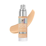 IT Cosmetics Light Warm Foundation with Hyaluronic Acid - Hydrating, Minimizes Pores, Natural Radiant Finish