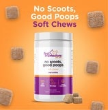 First Impressions No Scoots, Good Poops for Dogs - Tasty Soft Chews for Healthy Anal Gland and Digestion, High in Fiber for Dogs - with Beet Pulp, Psyllium Husk, and Pumpkin - 120 ct