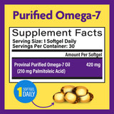 InnovixLabs Purified Omega 7 Supplement, 210mg Omega-7 Palmitoleic Acid Dose, Essential Fatty Acids Omega-7 Fish Oil Supplements for Metabolism and Triglyceride, 5 Star IFOS Approved, 30 Capsules